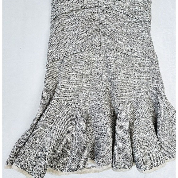 Womens Drop Waist Tweed Dress Size 12 Sleeveless Halston Heritage Schoolgirl - Picture 12 of 16